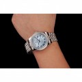 Rolex Day-Date Ice Blue Dial Diamond Case Stainless Steel Bracelet 1453962