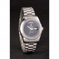Rolex Day-Date Stainless Steel Bracelet Black Dial 80294
