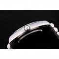 Rolex DayDate Stainless Steel Ribbed Bezel Silver Dial 41995