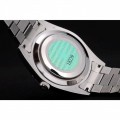 Rolex DayDate Stainless Steel Ribbed Bezel Silver Dial 41995