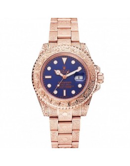 Rolex Submariner Skull Limited Edition Blue Dial Rose Gold Case And Bracelet 1454085