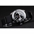 Rolex Submariner Pro-Hunter Black Fabric Strap Black Dial