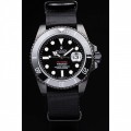Rolex Submariner Pro-Hunter Black Fabric Strap Black Dial