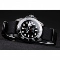 Rolex Submariner Pro-Hunter Black Fabric Strap Black Dial