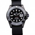 Rolex Submariner Pro-Hunter Black Fabric Strap Black Dial