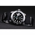 Rolex GMT Master II Pro-Hunter Black Fabric Strap Black Dial