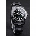 Rolex GMT Master II Pro-Hunter Black Steel Strap Black Dial