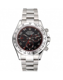 Rolex Daytona Stainless Steel Bracelet Black Dial 80296
