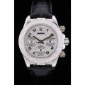 Rolex Daytona Lady Stainless Steel Case Crystal Studded Bezel Crystal Studded Dial