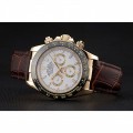 Rolex Cosmograph Daytona Gold Case White Dial Brown Leather Bracelet 622633 Rolex Cosmograph Daytona Gold Case White Dial Brown Leather Bracelet 622633