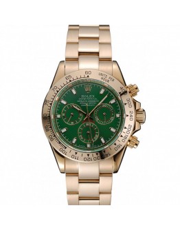 Rolex Cosmograph Daytona Green Dial Rose Gold Case And Bracelet 1454244