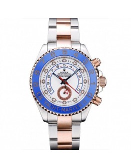 Rolex Yacht-Master Blue Ceramic Bezel White Dial Watch