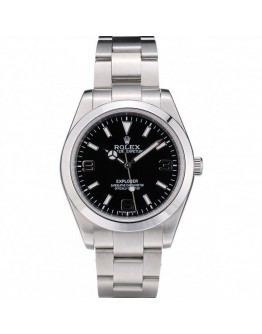Rolex Explorer Stainless Steel Bezel Black Dial 42002