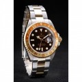 Rolex GMT Master II Gold Colored Ceramic Bezel Brown Dial Watch