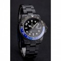 Rolex GMT Master II Black Dial Blue And Black Bezel Black PVD Case And Bracelet PR18239