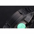 Rolex GMT Master II Black Dial Blue And Black Bezel Black PVD Case And Bracelet PR18239