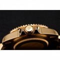 Rolex GMT Master II Green Dial Stone Set Bezel Gold Case And Bracelet 1453748