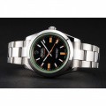 Rolex Milgauss Black Dial Orange Markings Stainless Steel Case And Bracelet